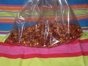 Crushed chilli flakes